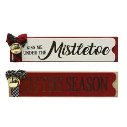 Buy 🌟 Assorted 11" Mistletoe & Tis The Season Tabletop Sign by Ashland® 🧨