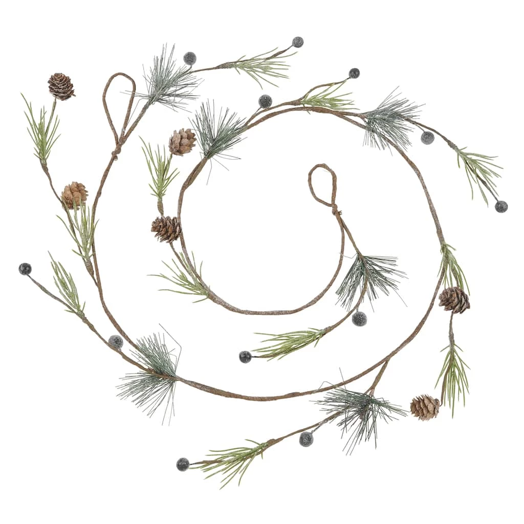 Brand new 😍 5ft. Pine Needle Pinecone Berry Coiled Garland by Ashland® 😉 4 Brand new 😍 5ft. Pine Needle Pinecone Berry Coiled Garland by Ashland® 😉 - Image 2