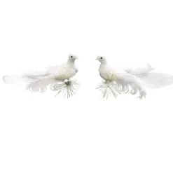Brand new ✔️ Christmas Dove Accents by Ashland®, 2ct. 🎁 -Ashland Sales 10699083 2