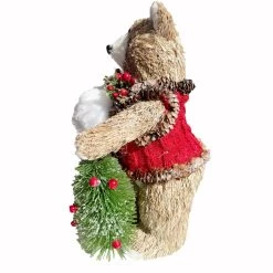 New 🔥 9" Standing Bear Accent with 🔔 Christmas Foliage by Ashland® ❤️ -Ashland Sales 10699090 2