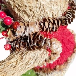 New 🔥 9" Standing Bear Accent with 🔔 Christmas Foliage by Ashland® ❤️ -Ashland Sales 10699090 3