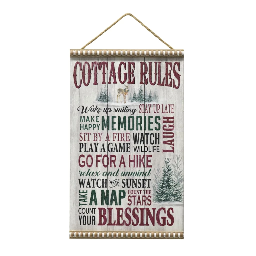 Brand new 🥰 Cottage Rules Wall Sign by Ashland® 🎉 3 Brand new 🥰 Cottage Rules Wall Sign by Ashland® 🎉