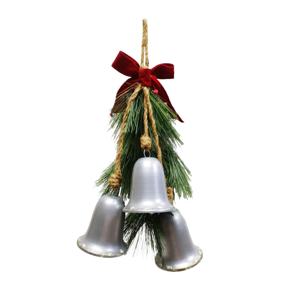 New 🎉 28" Silver Bells Wall Hanger by Ashland® ❤️ 3 New 🎉 28" Silver Bells Wall Hanger by Ashland® ❤️