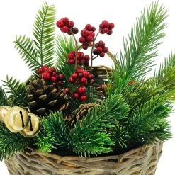 Deals 🥰 Pine, Pinecone & Bells Basket Arrangement by Ashland® 🤩 -Ashland Sales 10699234 2