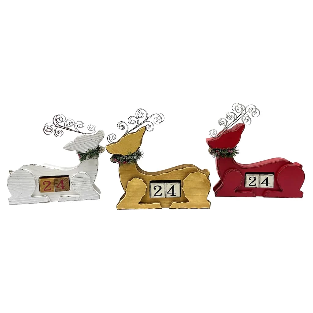 Coupon 🎁 Assorted 11" 🎄 Christmas Countdown Tabletop Deer by Ashland® 👏 3 Coupon 🎁 Assorted 11" 🎄 Christmas Countdown Tabletop Deer by Ashland® 👏