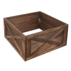 Deals 😉 21" Dark Wood Box Tree Collar by Ashland® ❤️ 5 Deals 😉 21" Dark Wood Box Tree Collar by Ashland® ❤️ -Ashland Sales 10699321 2