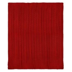 Discount 🌟 Red Cable Knit Throw by Ashland® 🎉 -Ashland Sales 10699323 2