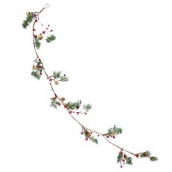 Hot Sale 😍 5ft. Snowy Pinecone Berry Coiled Garland by Ashland® 😉 -Ashland Sales 10699352 5