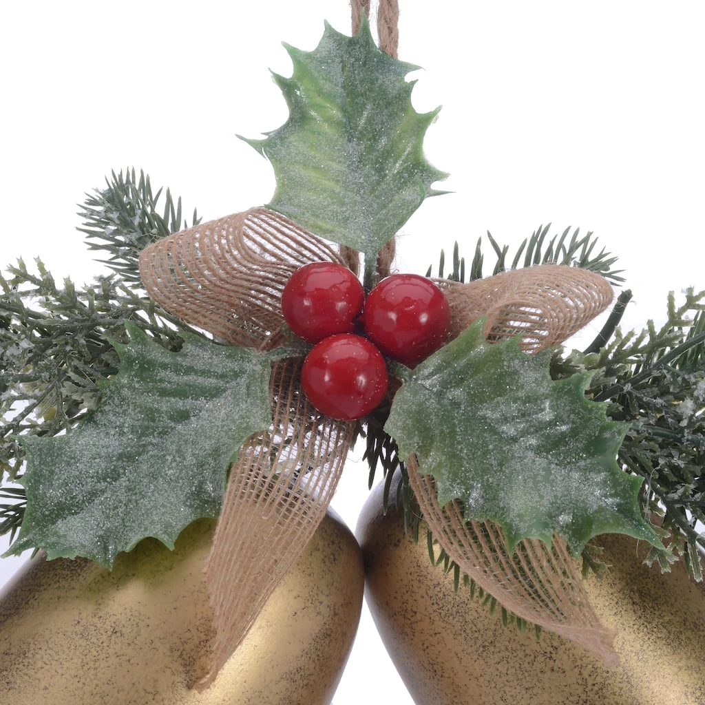 Wholesale 🔥 Pine & Berry Gold Bell Wall Accent by Ashland® 👍 4 Wholesale 🔥 Pine & Berry Gold Bell Wall Accent by Ashland® 👍 - Image 2