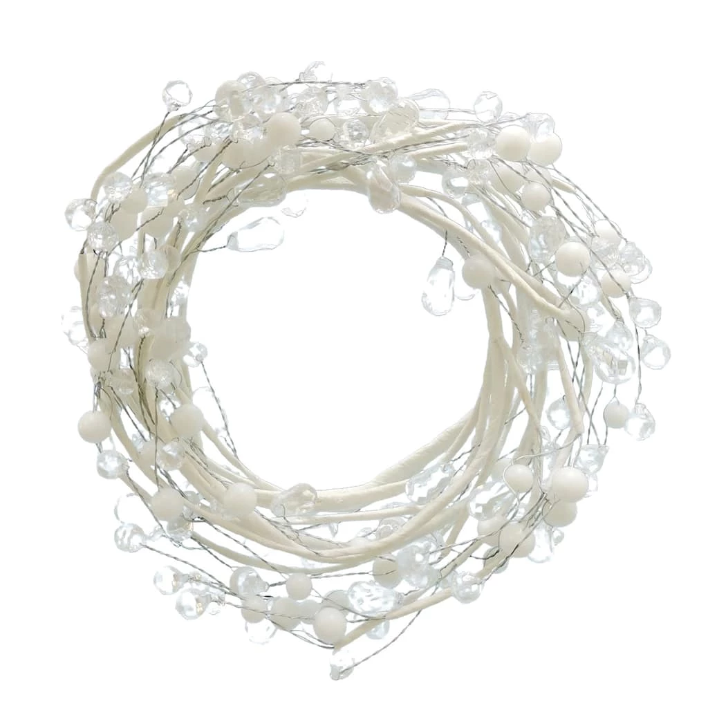 Hot Sale 😀 5ft. White Clear Bead Coiled Garland by Ashland® 🛒 4 Hot Sale 😀 5ft. White Clear Bead Coiled Garland by Ashland® 🛒 - Image 2