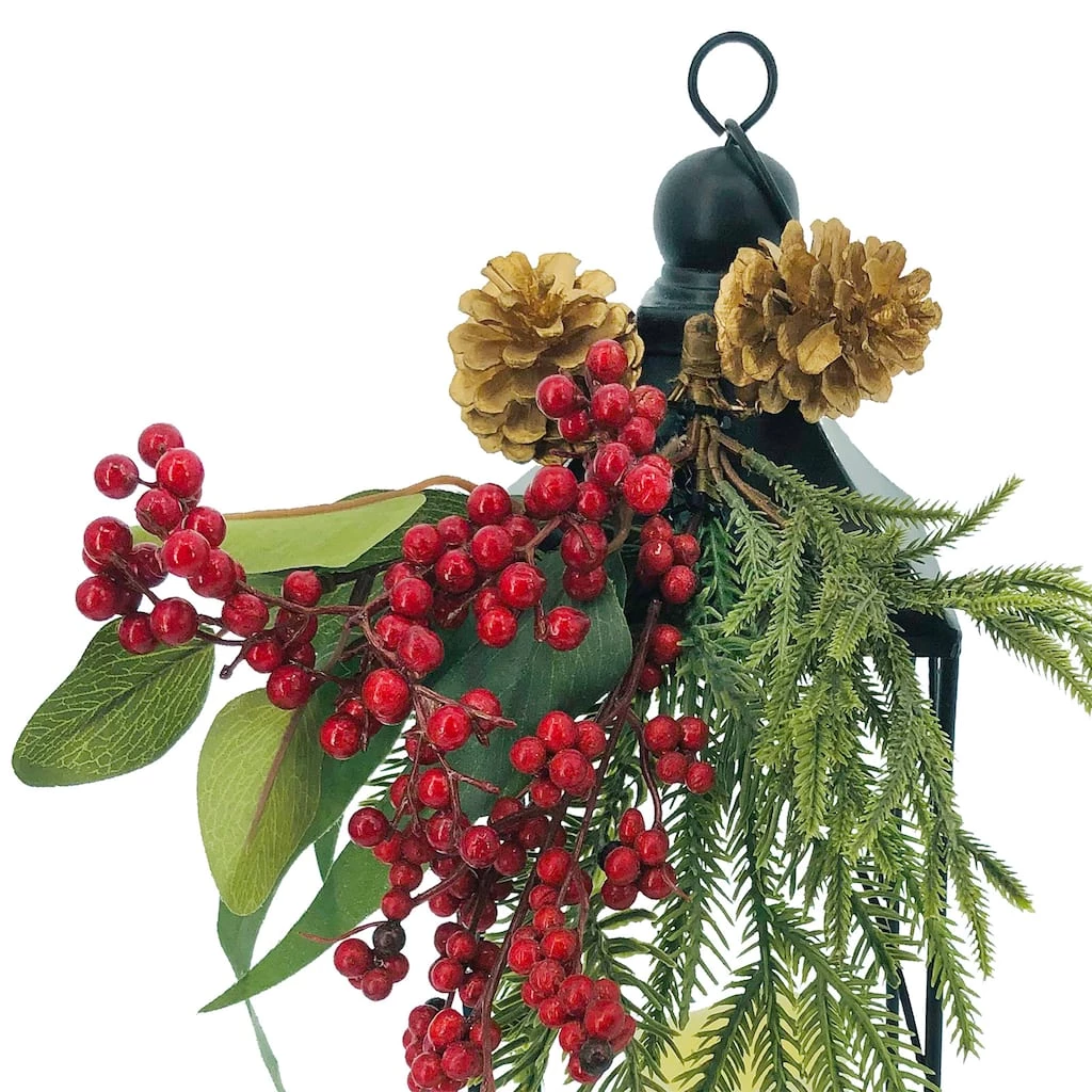 Outlet 🔔 17" Berry & Pinecone Tabletop Lantern by Ashland® 👍 5 Outlet 🔔 17" Berry & Pinecone Tabletop Lantern by Ashland® 👍 - Image 3
