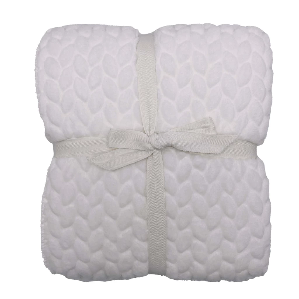 Brand new 🧨 White Faux Berber Throw Blanket by Ashland® ⌛ 4 Brand new 🧨 White Faux Berber Throw Blanket by Ashland® ⌛ - Image 2