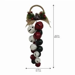Top 10 😉 14.5" Red, Green and White Bell Bunch Door Hanger by Ashland® 😉 7 Top 10 😉 14.5" Red, Green and White Bell Bunch Door Hanger by Ashland® 😉 -Ashland Sales 10699738 3