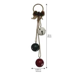 Hot Sale ⭐ 24" Red, Green and White 3 Bell Door Hanger by Ashland® 🛒 -Ashland Sales 10699740 3