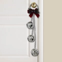 Deals 😀 24" Shiny Silver 3 Bell Door Hanger by Ashland® 😀 -Ashland Sales 10699746 2