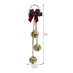 Budget 😉 24" Shiny Gold 3 Bell Door Hanger by Ashland® 🧨 -Ashland Sales 10699749 3