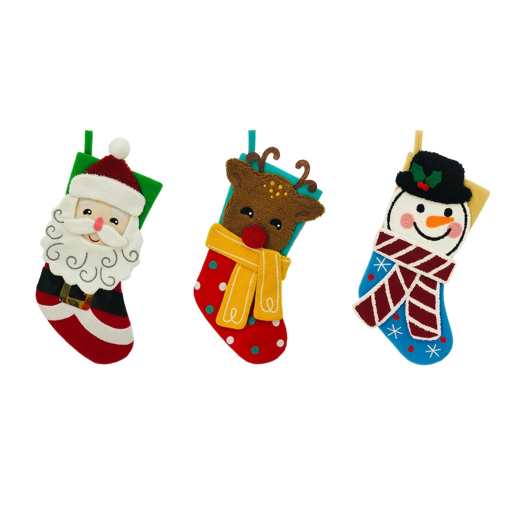 Best deal ❤️ Assorted 19" Holiday Character Stocking by Ashland® 💯 3 Best deal ❤️ Assorted 19" Holiday Character Stocking by Ashland® 💯