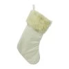 Outlet 🌟 White Stocking with White Faux Fur Trim by Ashland® 🔥 -Ashland Sales 10699865 1