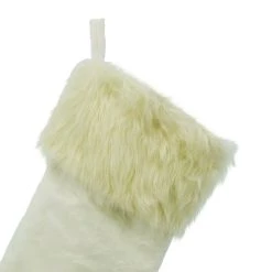 Outlet 🌟 White Stocking with White Faux Fur Trim by Ashland® 🔥 -Ashland Sales 10699865 2