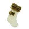 Best Pirce ✨ White Cable Knit Stocking with Faux Fur Trim by Ashland® 🛒 -Ashland Sales 10699868 1