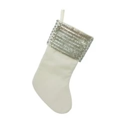 Coupon 😉 Assorted White Stocking with Sequin Cuff by Ashland® 🎁 -Ashland Sales 10699872 3
