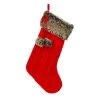 Best deal 👍 Red Cable Knit Stocking with Faux Fur Trim by Ashland® 🤩 -Ashland Sales 10699878 1