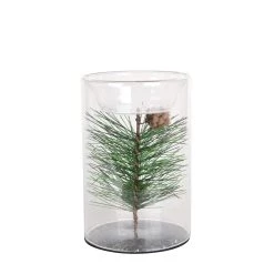 Best Pirce 🧨 6" Pine Leaf Glass Tealight Holder by Ashland® 🎁 -Ashland Sales 10699910 2