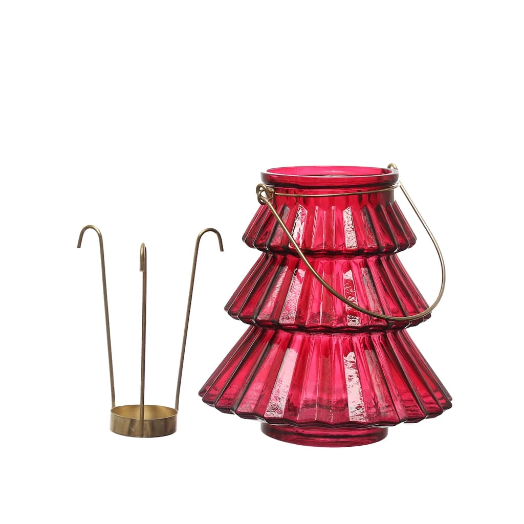 Wholesale 😉 6.5" Red Tree Tealight Holder by Ashland® 🌟 4 Wholesale 😉 6.5" Red Tree Tealight Holder by Ashland® 🌟 - Image 2