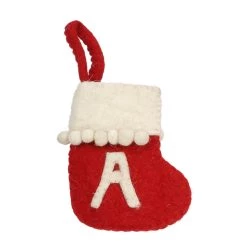 Flash Sale 😉 Assorted 6" Monogram Mini Stocking Ornament by Ashland® 🛒 -Ashland Sales 10699933 2