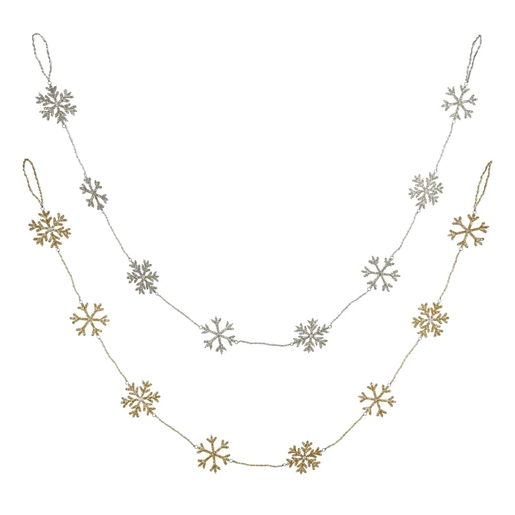 Flash Sale 😍 Assorted 6ft. Snowflake Garland by Ashland® 👏 3 Flash Sale 😍 Assorted 6ft. Snowflake Garland by Ashland® 👏