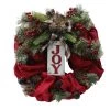 Brand new 🎉 24" Red & Green Joy Burlap Wreath by Ashland® 😉 -Ashland Sales 10699975 1