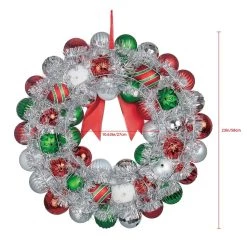 Best deal 🤩 23" Multicolored Ball Ornament Wall Wreath by Ashland® ⌛ -Ashland Sales 10699986 3