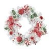 Best reviews of 😀 22" 🍬 Candy Cane & Holly Berry White Wreath by Ashland® 🎁 -Ashland Sales 10700009 1