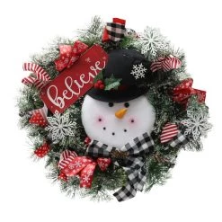 Coupon 👏 23" Snowman Wreath by Ashland® 🔥