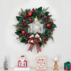 Best deal 🛒 24" Church & Red Ball Ornament Pine Wreath by Ashland® 🥰 10 Best deal 🛒 24" Church & Red Ball Ornament Pine Wreath by Ashland® 🥰 -Ashland Sales 10700019 4