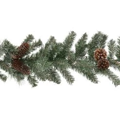 Coupon 😉 6ft. Snowy Pine & Pinecone Garland by Ashland® 🔔