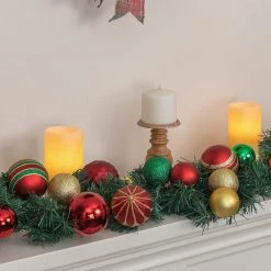 Hot Sale 👏 72" Red & Green Ornament Garland by Ashland® 🥰 -Ashland Sales 10700053 4