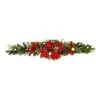 Best Pirce 😉 72" Red Poinsettia Mixed Pine Garland by Ashland® ⌛ 2 Best Pirce 😉 72" Red Poinsettia Mixed Pine Garland by Ashland® ⌛ -Ashland Sales 10700057 1