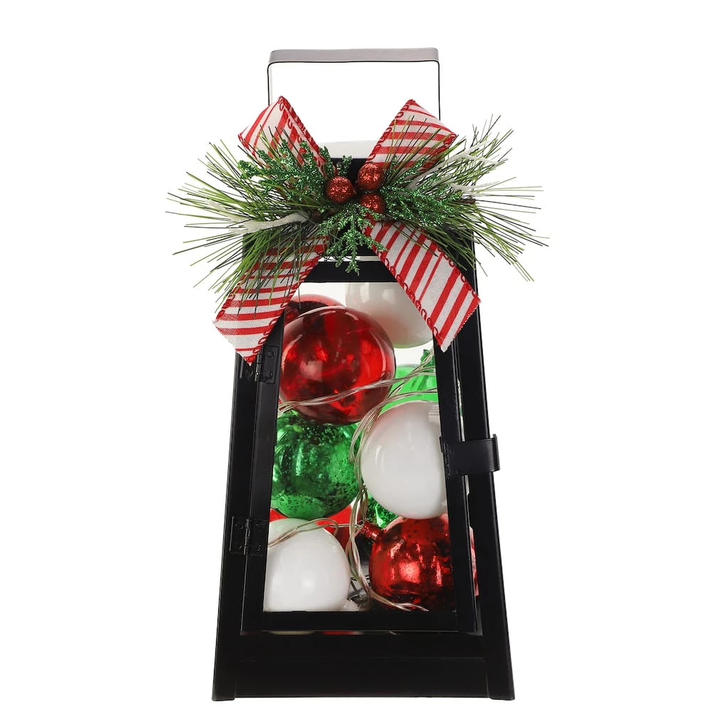 Cheapest 🎉 12" Black Lantern With Ornaments & LED Lights by Ashland® 🌟 3 Cheapest 🎉 12" Black Lantern With Ornaments & LED Lights by Ashland® 🌟