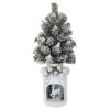 Best deal 🧨 2ft. Artificial Pine Tree With Deer Tin Pot by Ashland® 😀 -Ashland Sales 10700066 1
