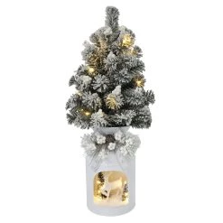 Best deal 🧨 2ft. Artificial Pine Tree With Deer Tin Pot by Ashland® 😀 -Ashland Sales 10700066 2