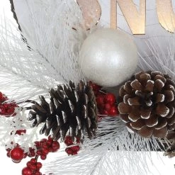 Coupon 🧨 Red & White Tabletop Snowman With Pinecones by Ashland® 🔔 -Ashland Sales 10700070 3