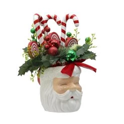 Wholesale 🔥 16" 🍬 Candy Mix Arrangement With Santa Head Container by Ashland® 👍 -Ashland Sales 10700076 2