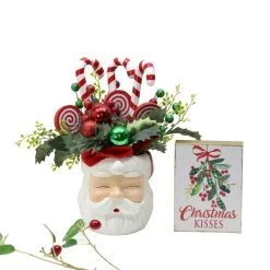 Wholesale 🔥 16" 🍬 Candy Mix Arrangement With Santa Head Container by Ashland® 👍 -Ashland Sales 10700076 3
