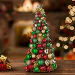 Best reviews of 🔥 22" Red, Green & Gold Ornament Tree by Ashland® 😀 -Ashland Sales 10700078 2