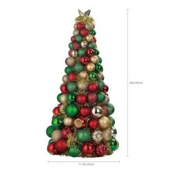 Best reviews of 🔥 22" Red, Green & Gold Ornament Tree by Ashland® 😀 -Ashland Sales 10700078 3