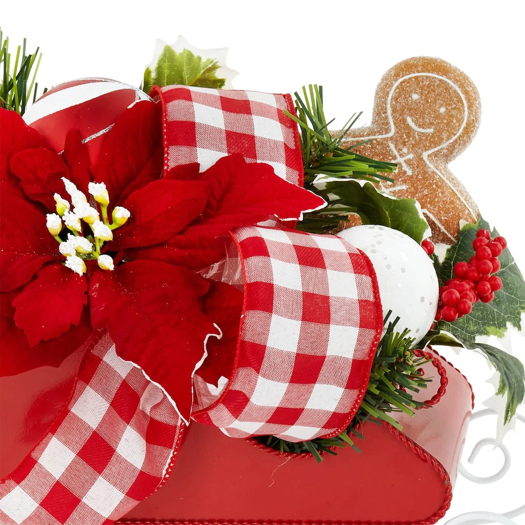 Budget 🎉 12" Gingerbread & Holly Berries Sleigh Table Display by Ashland® 🔔 4 Budget 🎉 12" Gingerbread & Holly Berries Sleigh Table Display by Ashland® 🔔 - Image 2