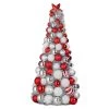 Budget 🔔 22" Red & White Ornament Tree by Ashland® 😀 -Ashland Sales 10700082 1