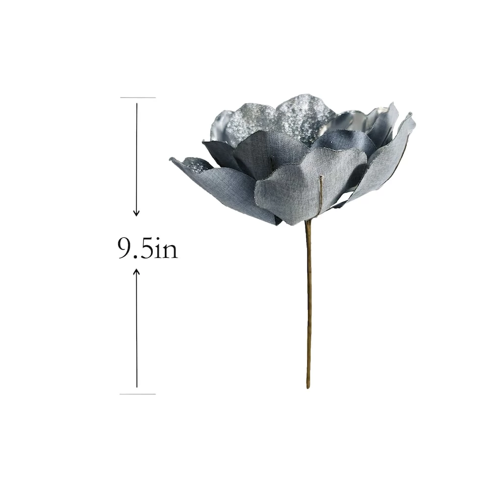 Brand new 🌟 Silver Poinsettia Pick by Ashland® 🛒 5 Brand new 🌟 Silver Poinsettia Pick by Ashland® 🛒 - Image 3