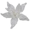 New 🧨 White Glitter Poinsettia Pick by Ashland® 😉 -Ashland Sales 10700099 1